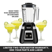 Blade Blender with 48 oz Copolyester Jar & Toggle & Pulse by Waring – 48 Ounces, 48.0 fluid_ounces, Stainless Steel, Black, Model 5610-BB300E