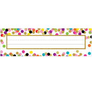 Confetti Name Plates by Teacher Created Resources – 5 inches, Multicolor, Pack of 216, Model TCR5886