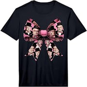 Coquette Bow Winston Churchill Girl British Pattern Mom Performance T-Shirt
