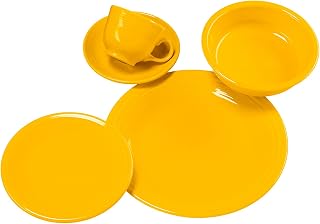 Homer Laughlin 5 Piece Place Dinnerware Set, Daffodil