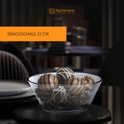 Classic Design Bowl with Functional Elegance for Salads and Sides by by Nachtmann – 1, Glass, Transparent, Pack of 2, Model 105576