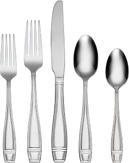 Oneida Ellis 42 Piece Everyday Flatware, Service for 8 18/0 Stainless Steel, Silverware Set