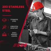 E-Z LOK #10-24 IT, 3/8"-16 ET, 0.406" L / Pack of 5 / Red Thread Locking Inserts