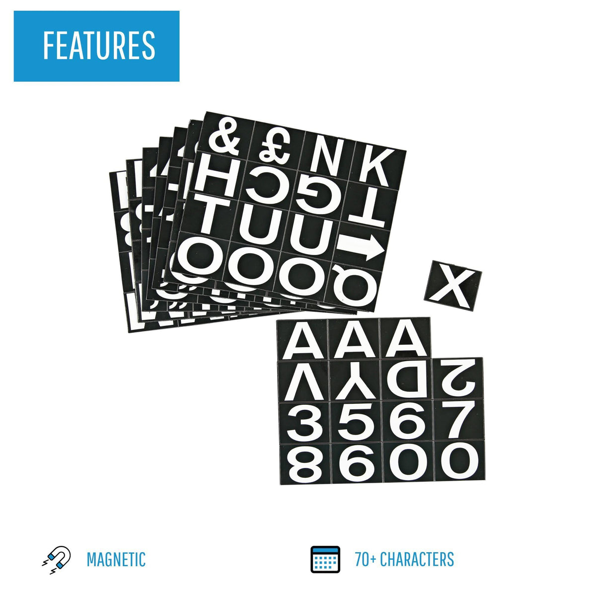 MasterVision 1" / 1 Magnetic Letters & Words