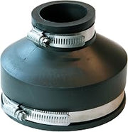 Fernco P1056-415 4-Inch to 1-1/2-Inch Flexible Reducing Coupling With Clamp