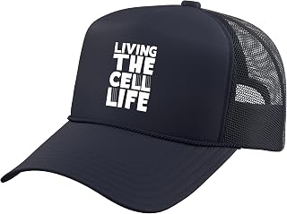 Living the Cell Life - Guard Humor Trucker Hat with Adjustable Mesh Back