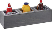 Ashwood Collection – Action Station 1/5 Pan Unit – 11.75W x 7.5625D x 6.25H – Gray-Washed Oak, Three 1/6 Pan Units, Cold Puck