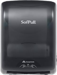Georgia-Pacific SofPull 59489 Translucent Smoke Mechanical Hardwound Roll Towel Dispenser
