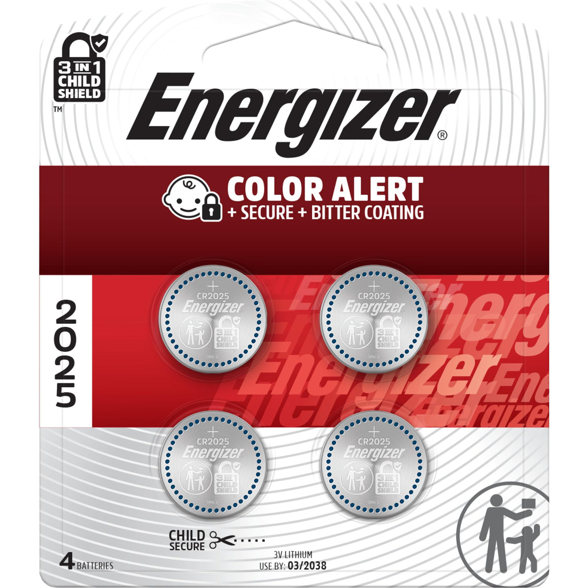 Energizer 4 Count (Pack of 1) / 0 / Multicolor Coin & Button Cell