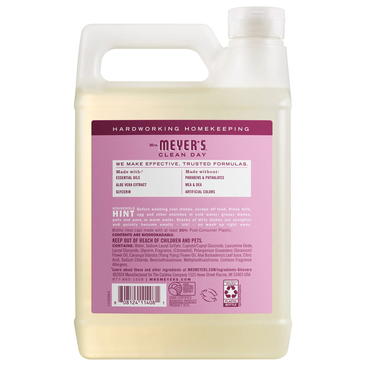 Mrs. Meyer's Dish Soap Refill, 6/Case - photo 2