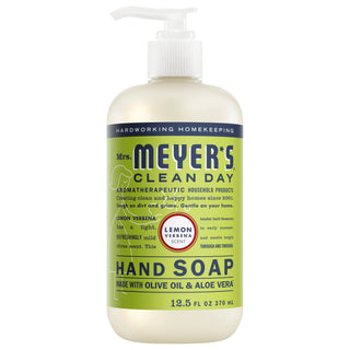 Mrs. Meyer's Post-Consumer Plastic Hand Soap, 12.5 oz., 6/Case - Lemon Verbena