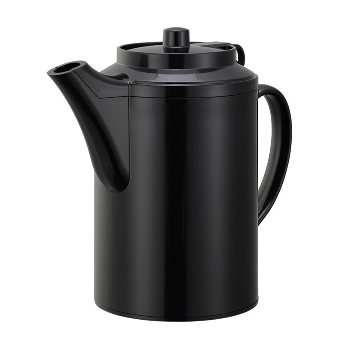 Service Ideas TST612BL Plastic Teapot, 16 oz., Black - 6/Case
