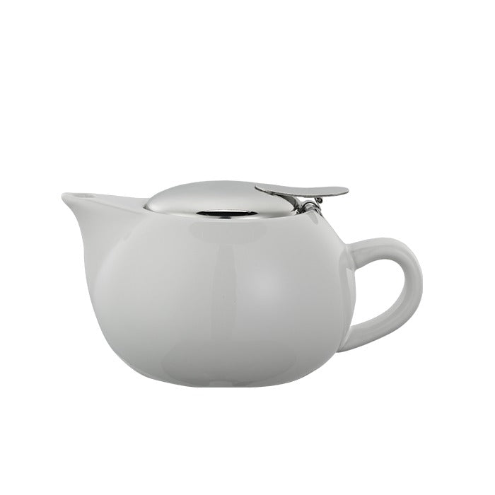 Service Ideas Ceramic Teapot, 10 oz. - White
