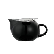 Service Ideas Ceramic Teapot, 16 oz. - Black
