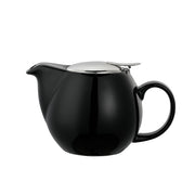 Service Ideas Ceramic Teapot, 16 oz. - Black