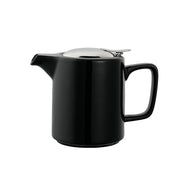 Service Ideas Ceramic Teapot, 16 oz. - Black