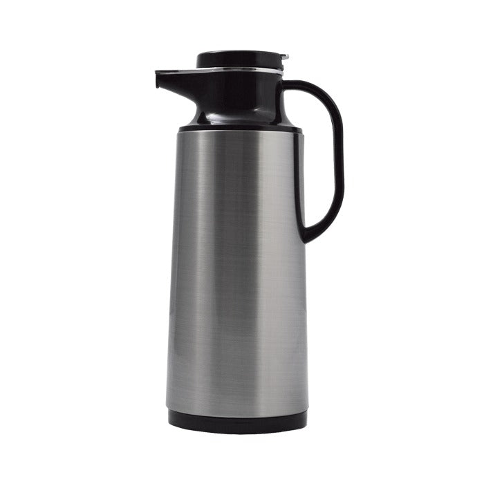 Service Ideas Coffee-At-A-Touch Stainless Steel Coffee Carafe Server, Silver - 1.6 Liters 54 oz.