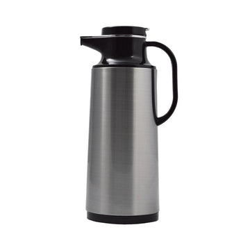 Service Ideas Coffee-At-A-Touch Stainless Steel Coffee Carafe Server, Silver - 1.6 Liters 54 oz.