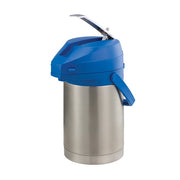 Service Ideas Color-Me-SVAC Stainless Steel Airpot, 2.2 Liters - Blue Silver