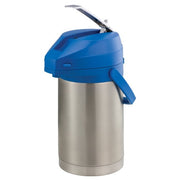 Service Ideas Color-Me-SVAC Stainless Steel Airpot, 2.5 Liters - Blue Silver