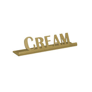 Service Ideas 1C-ST Sign, 1" Wide, Gold - 4" "Cream"