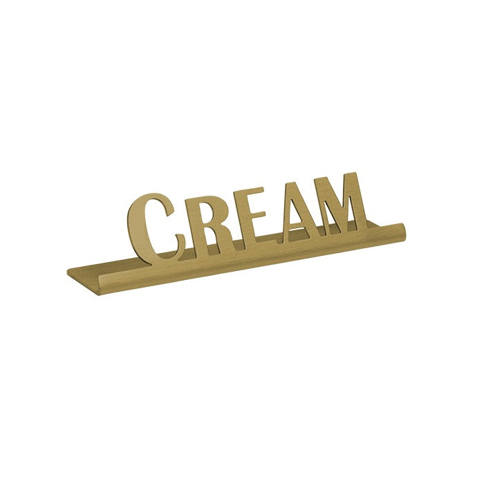 Service Ideas 1C-ST Sign, 1" Wide, Gold - 4" "Cream"