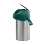 Service Ideas Color-Me-SVAC Stainless Steel Airpot, 2.5 Liters - Green Silver