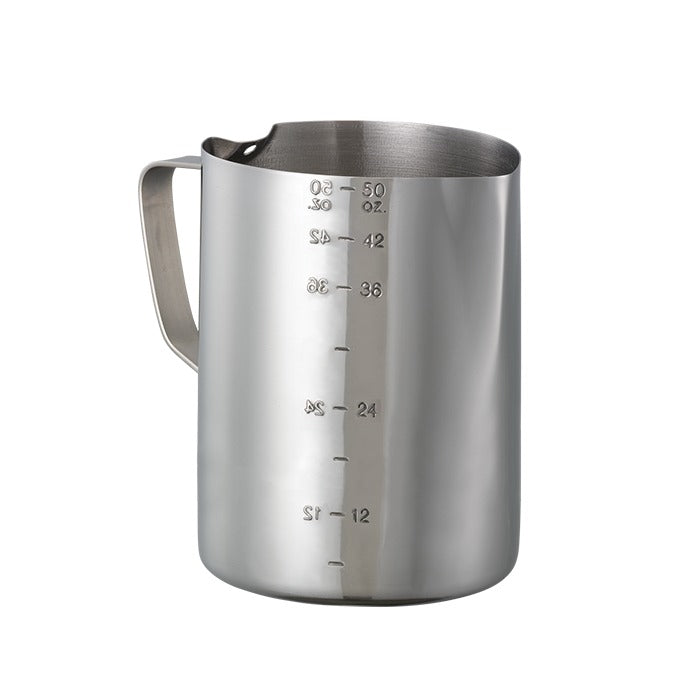 Service Ideas Stainless Steel Frothing Pitcher, 6/Case - 50.7 oz.