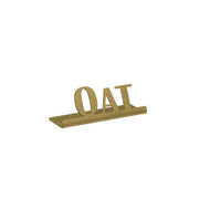 Service Ideas 1C-ST Sign, 1" Wide, Gold - 2 3/4" "Oat"
