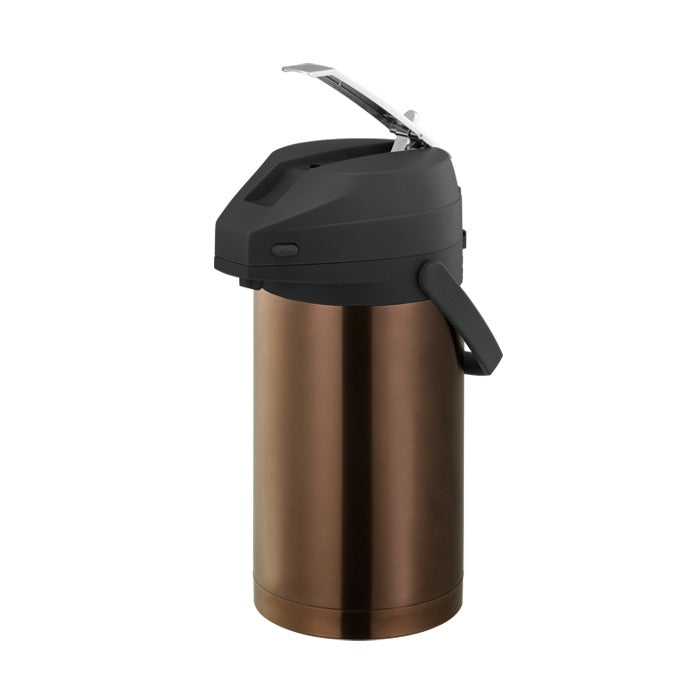 Service Ideas Color-Me-SVAC Stainless Steel Airpot, 3 Liters - Black Rose Gold