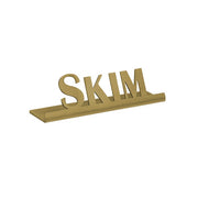 Service Ideas 1C-ST Sign, 1" Wide, Gold - 3 1/2" "Skim"