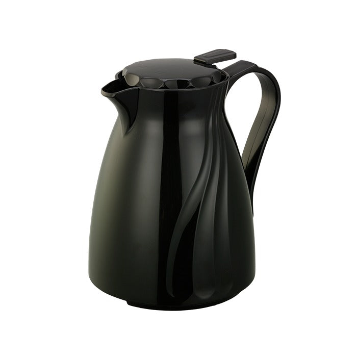 Service Ideas Twist 'N' Serv Plastic Coffee Carafe Server, Black - 0.6 Liter 20.2 oz.