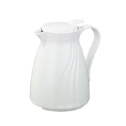 Service Ideas Twist 'N' Serv Plastic Coffee Carafe Server, White - 0.6 Liter 20.2 oz.