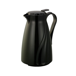 Service Ideas Twist 'N' Serv Plastic Coffee Carafe Server, Black - 1.2 Liters 40.5 oz.
