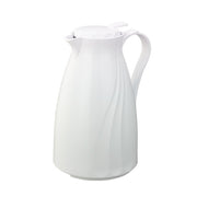 Service Ideas Twist 'N' Serv Plastic Coffee Carafe Server, White - 2 Liters 67.6 oz.