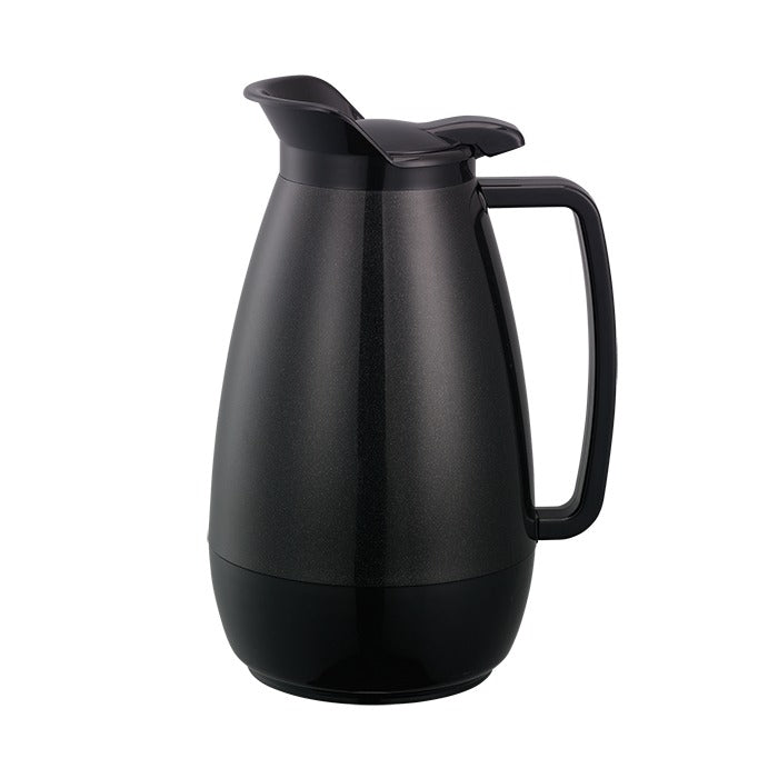 Service Ideas Thermo-Serv Plastic Coffee Carafe Server, 1 Liter 33.8 oz. - Black