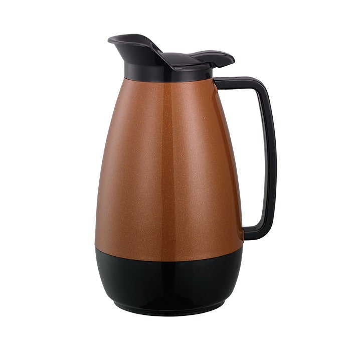 Service Ideas Thermo-Serv Plastic Coffee Carafe Server, 1 Liter 33.8 oz. - Copper