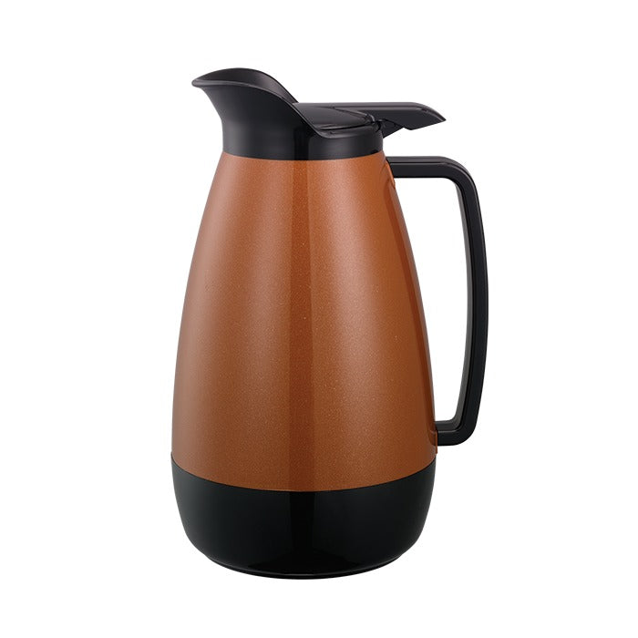 Service Ideas Thermo-Serv Plastic Coffee Carafe Server, 2 Liters 67.6 oz. - Copper