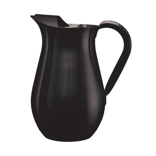 Service Ideas Stainless Steel Pitcher, 67.6 oz. - Black