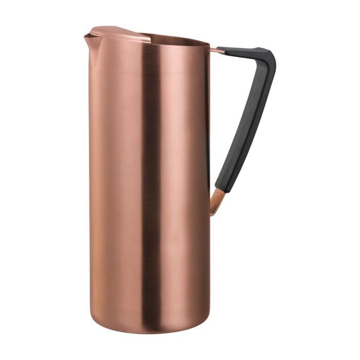 Service Ideas Stainless Steel Pitcher, 64.2 oz. - Brushed Rose Gold