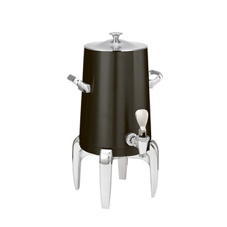 Service Ideas Flame Free Thermo-Urn Stainless Steel Coffee Chafer Urn, 1.5 gal. - Black Stainless Steel