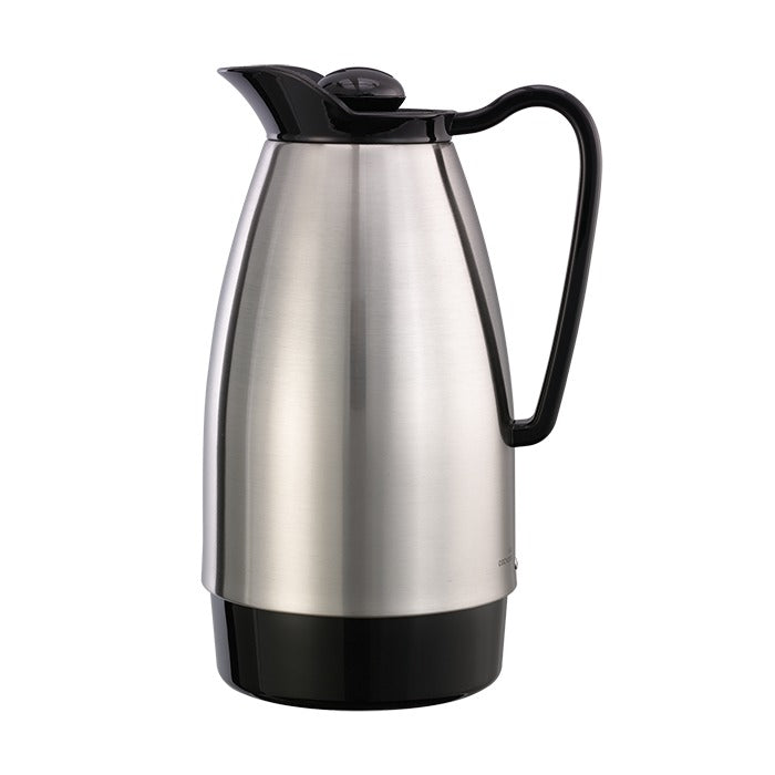 Service Ideas Classic Stainless Steel Coffee Carafe Server, 1 Liter 33.8 oz. - Silver