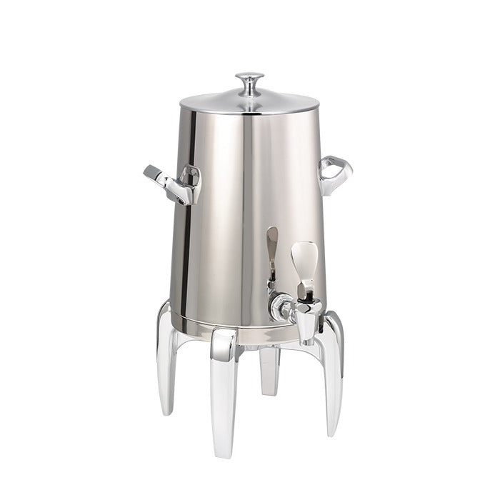 Service Ideas Flame Free Thermo-Urn Stainless Steel Coffee Chafer Urn, 1.5 gal. - Polished Stainless Steel