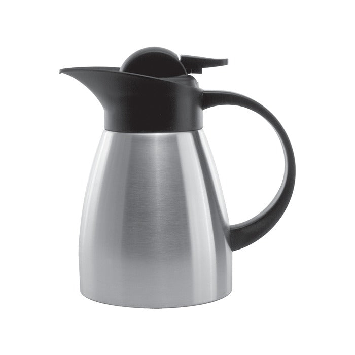 Service Ideas Stainless Touch Coffee Carafe Server, 4 3/4" Wide, Silver - 0.6 Liter 20 oz.