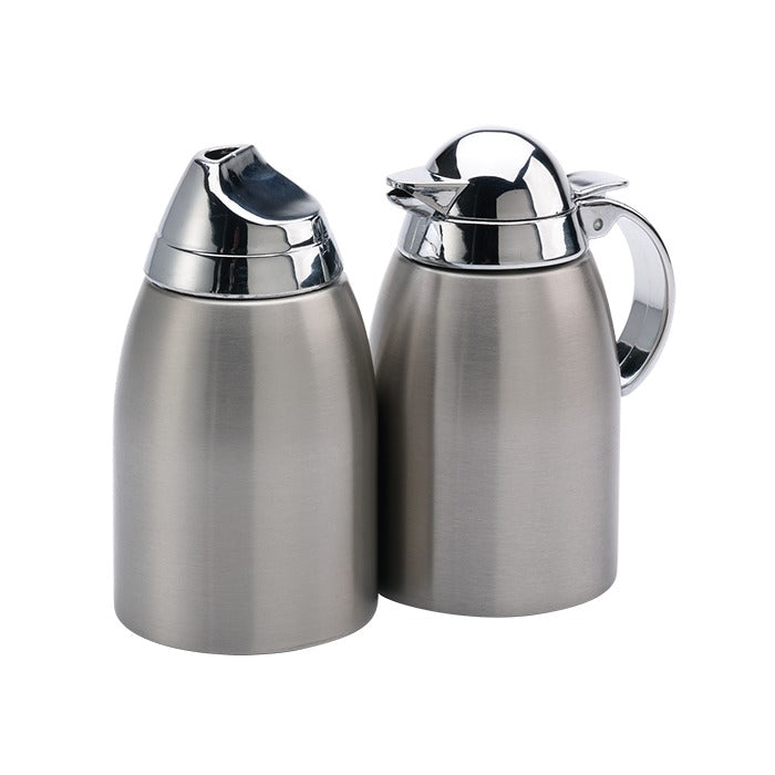Service Ideas SSC85 Stainless Steel Creamer Set, 8 oz., Silver - Default Title