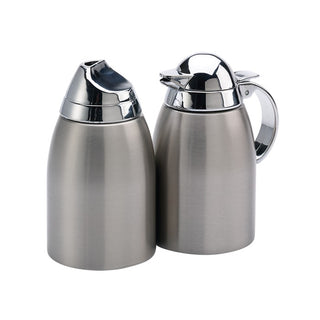 Service Ideas SSC85 Stainless Steel Creamer Set, 8 oz., Silver - Default Title