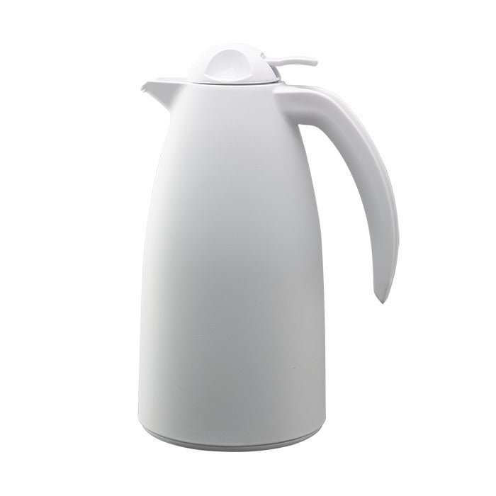 Service Ideas Alpha Carafe Coffee Carafe Server, 1 Liter 33.8 oz. - White