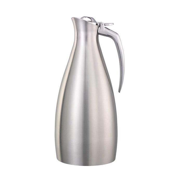 Service Ideas Altus Stainless Steel Coffee Carafe Server, Silver - 1 Liter 33.8 oz.