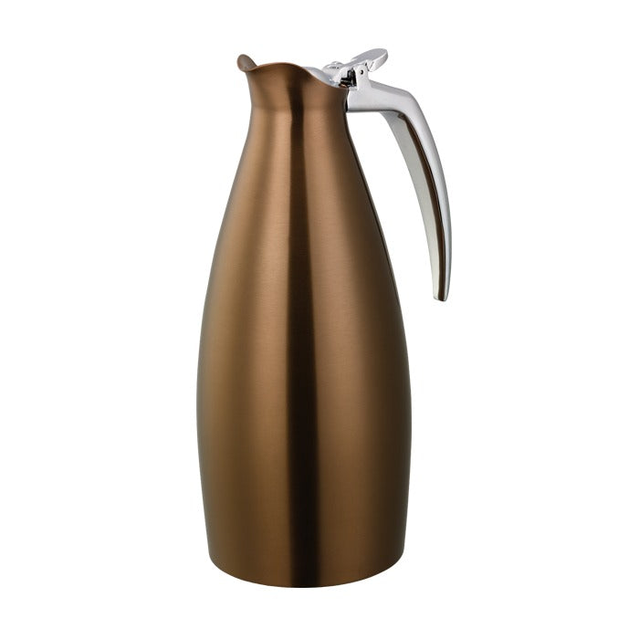 Service Ideas Altus Stainless Steel Coffee Carafe Server, 1 Liter 33.8 oz. - Rose Gold