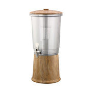 Service Ideas Elite Beverage Dispenser, 3 gal. - Brown Clear / Faux Marble